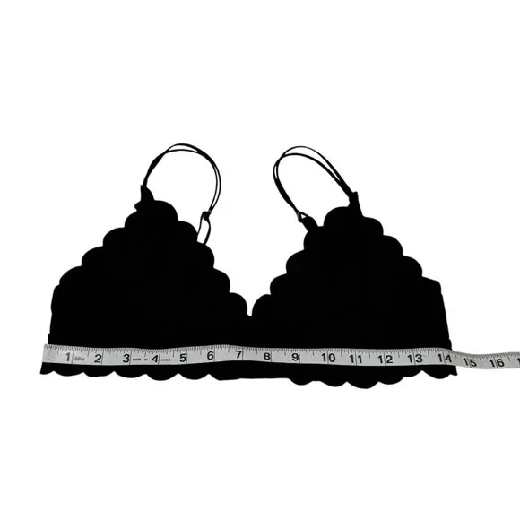 Anthropologie Women's Seamless Scalloped Bralette Size L - Picture 4 of 4